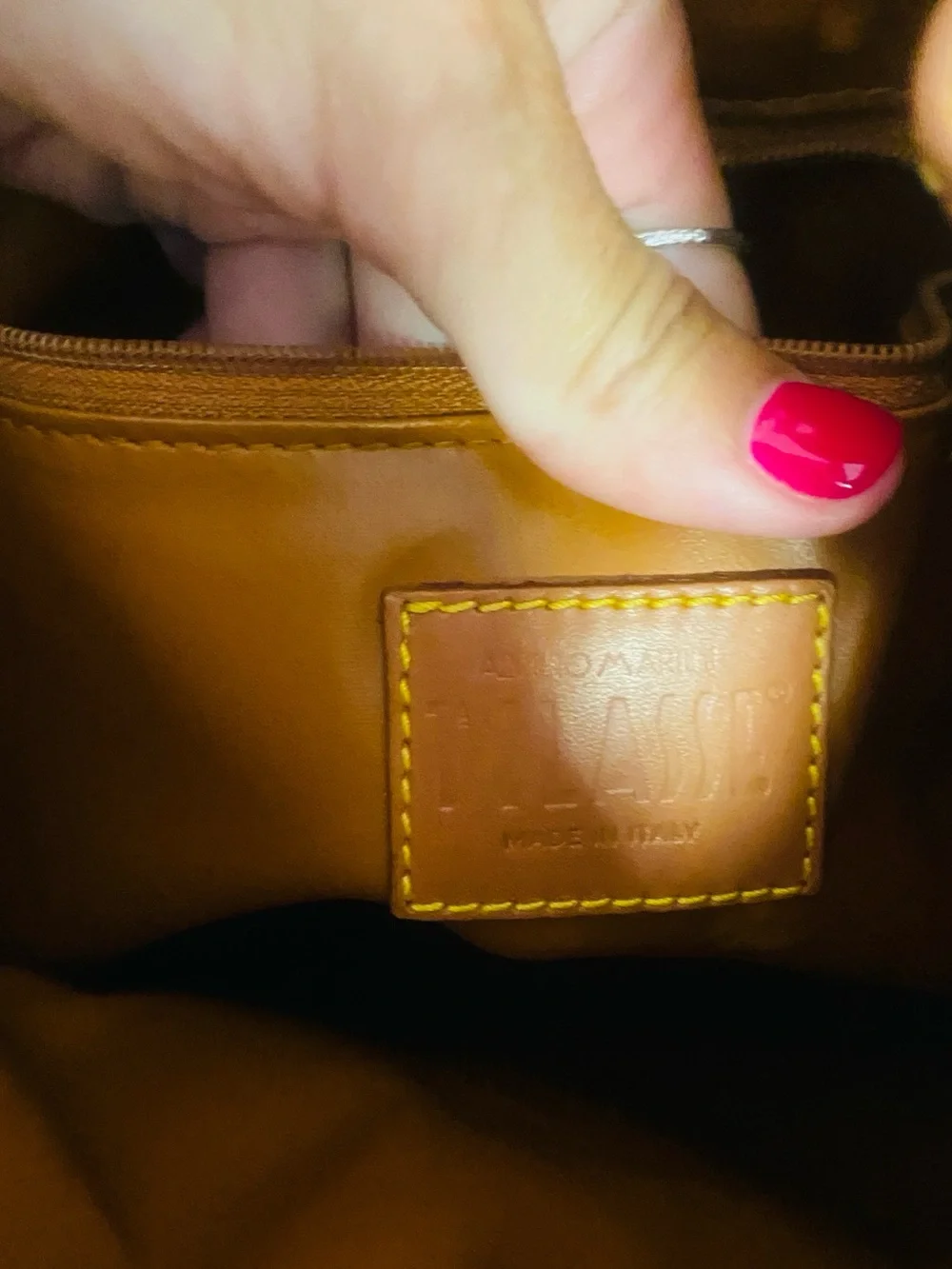 Alviero Martini Drawstring  bucket crossbody bag
